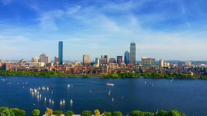 Boston skyline across the Charles River