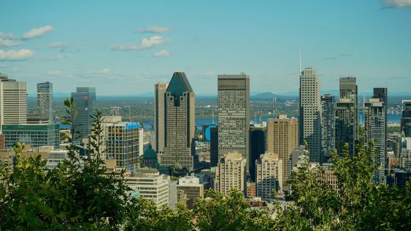Downtown Montreal seen from Mount Royal