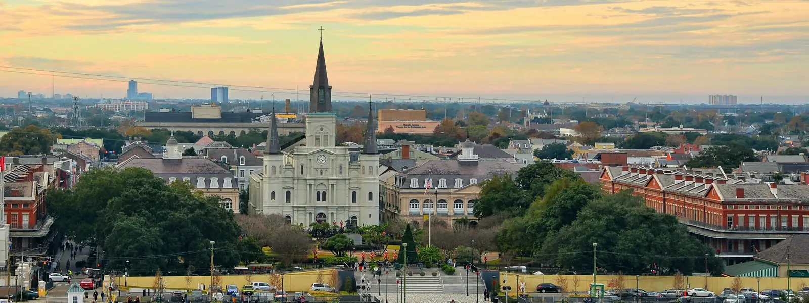 St. Louis Cathedral and Jackson Square in New Orleans