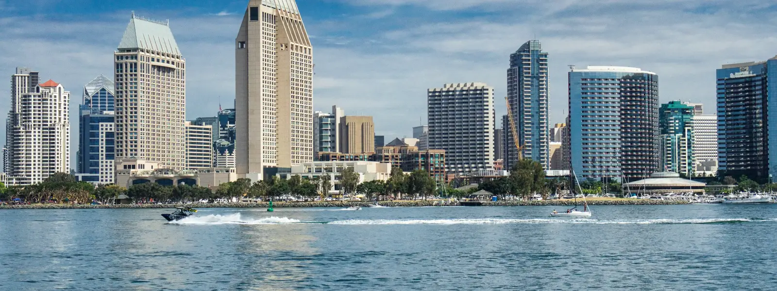 San Diego skyline across the bay
