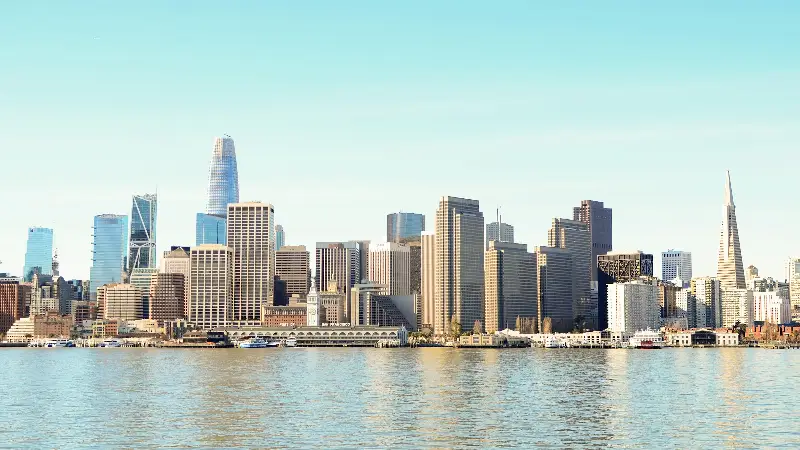 San Francisco skyline across the bay