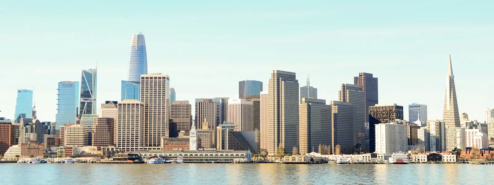 San Francisco skyline across the bay